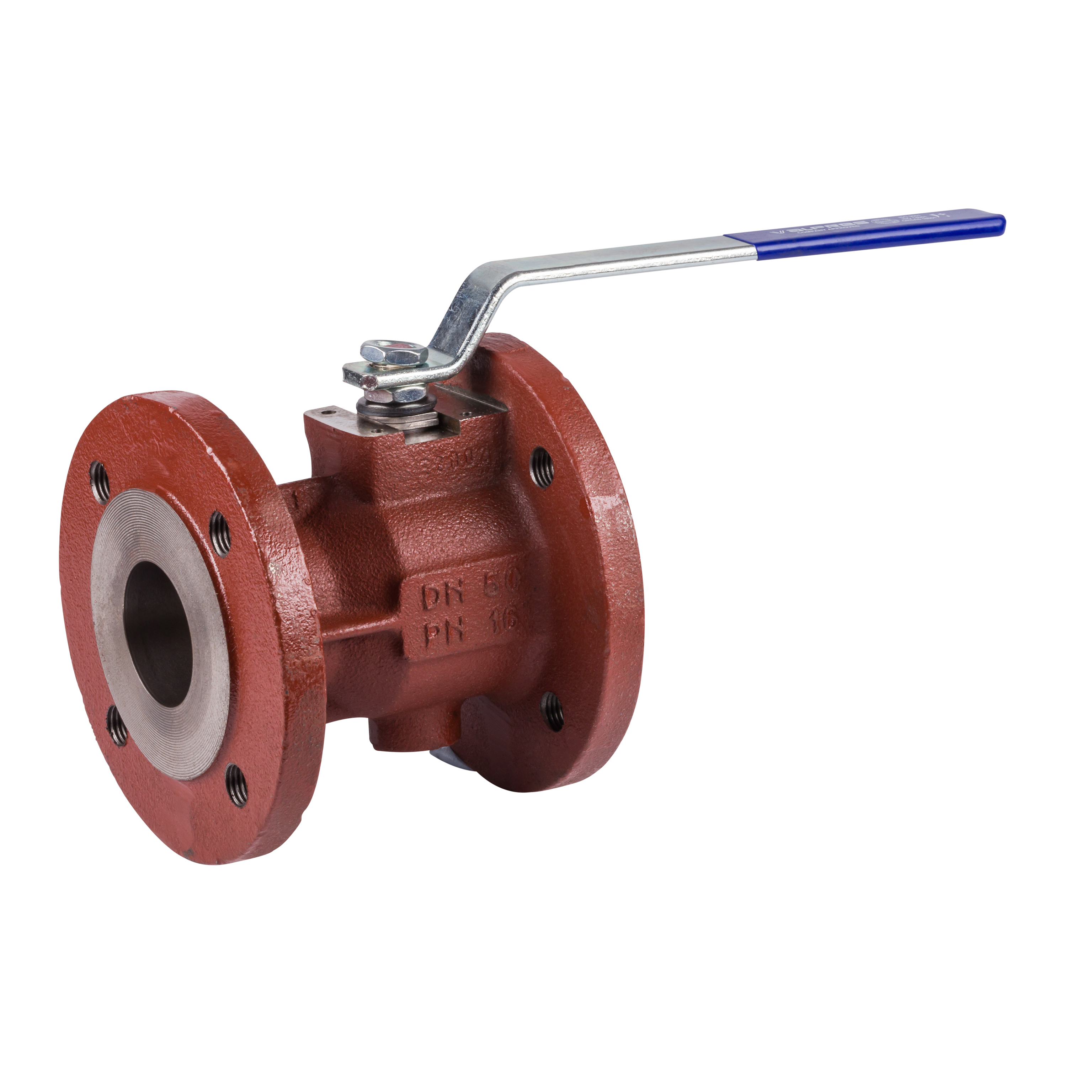 Robinet à bille à 2/2-voies à brides - fonte grise RB8600