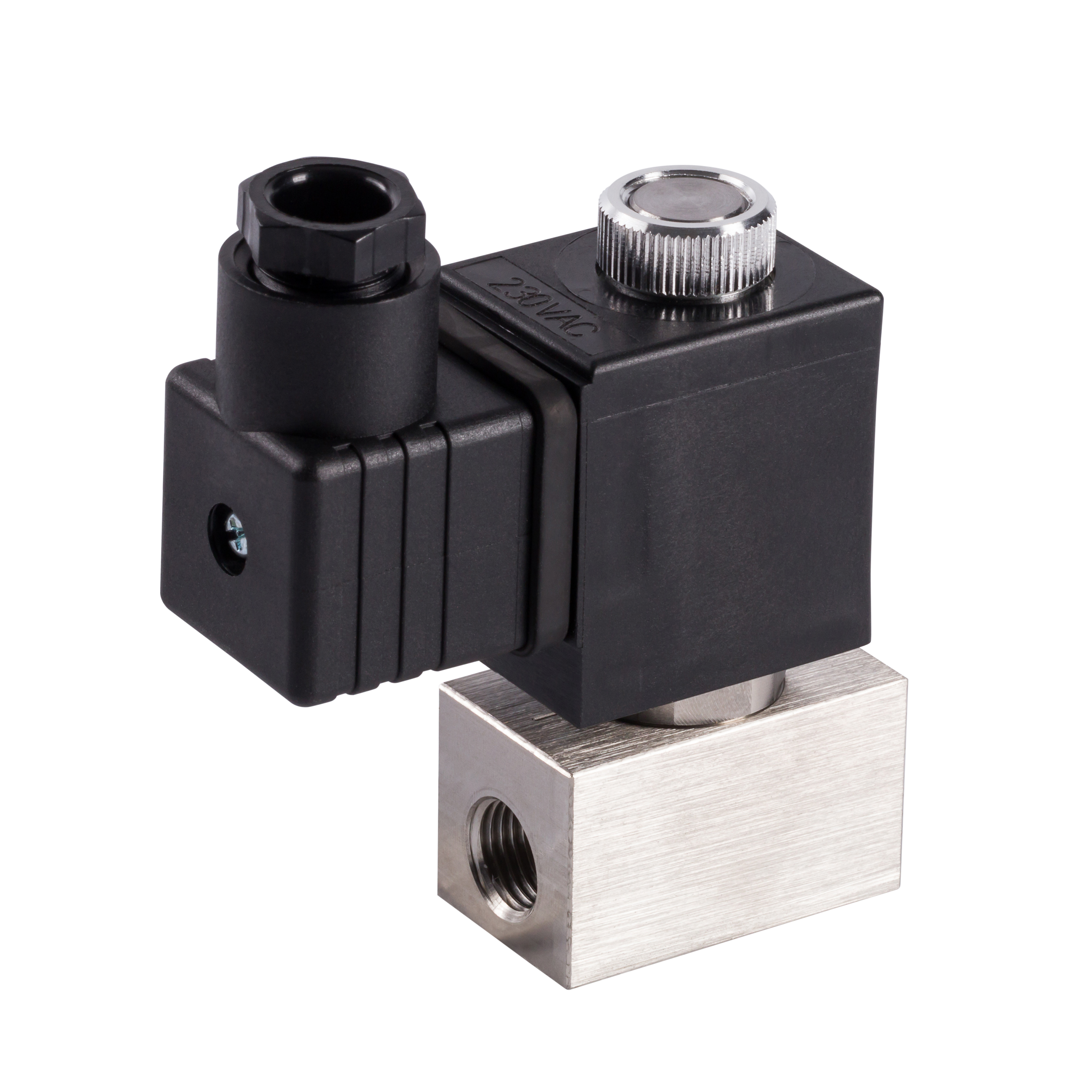 Magnetventil, G1/4", 35 – 6 bar, direktgesteuert, Edelstahl, ED3A, Trigress Armaturen AG