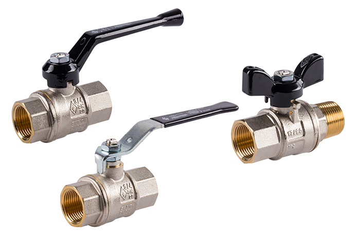 Robinet à bille à 2/2-voies standard