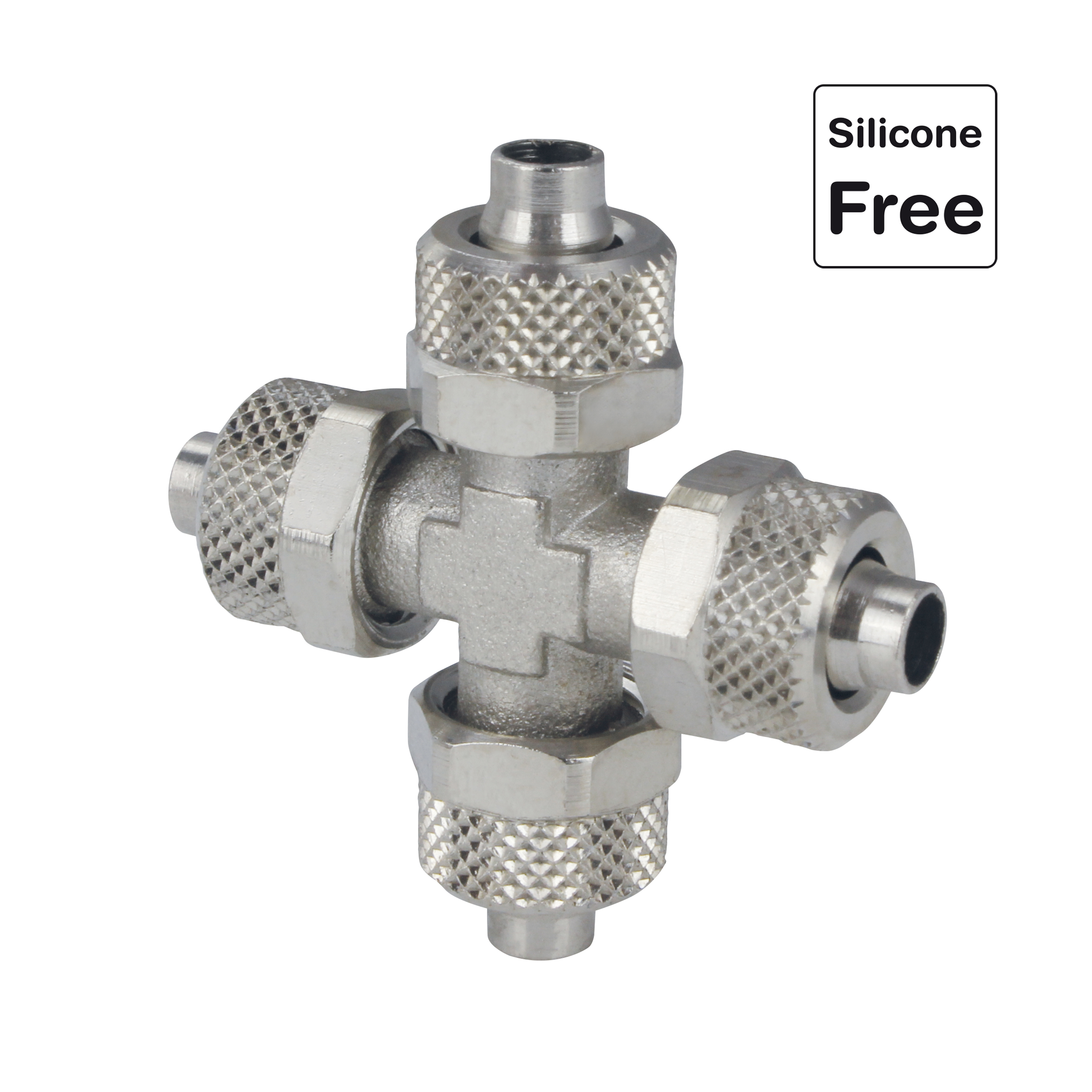 Raccord rapide enfichable, raccord de tuyau avec écrou, laiton nickelé