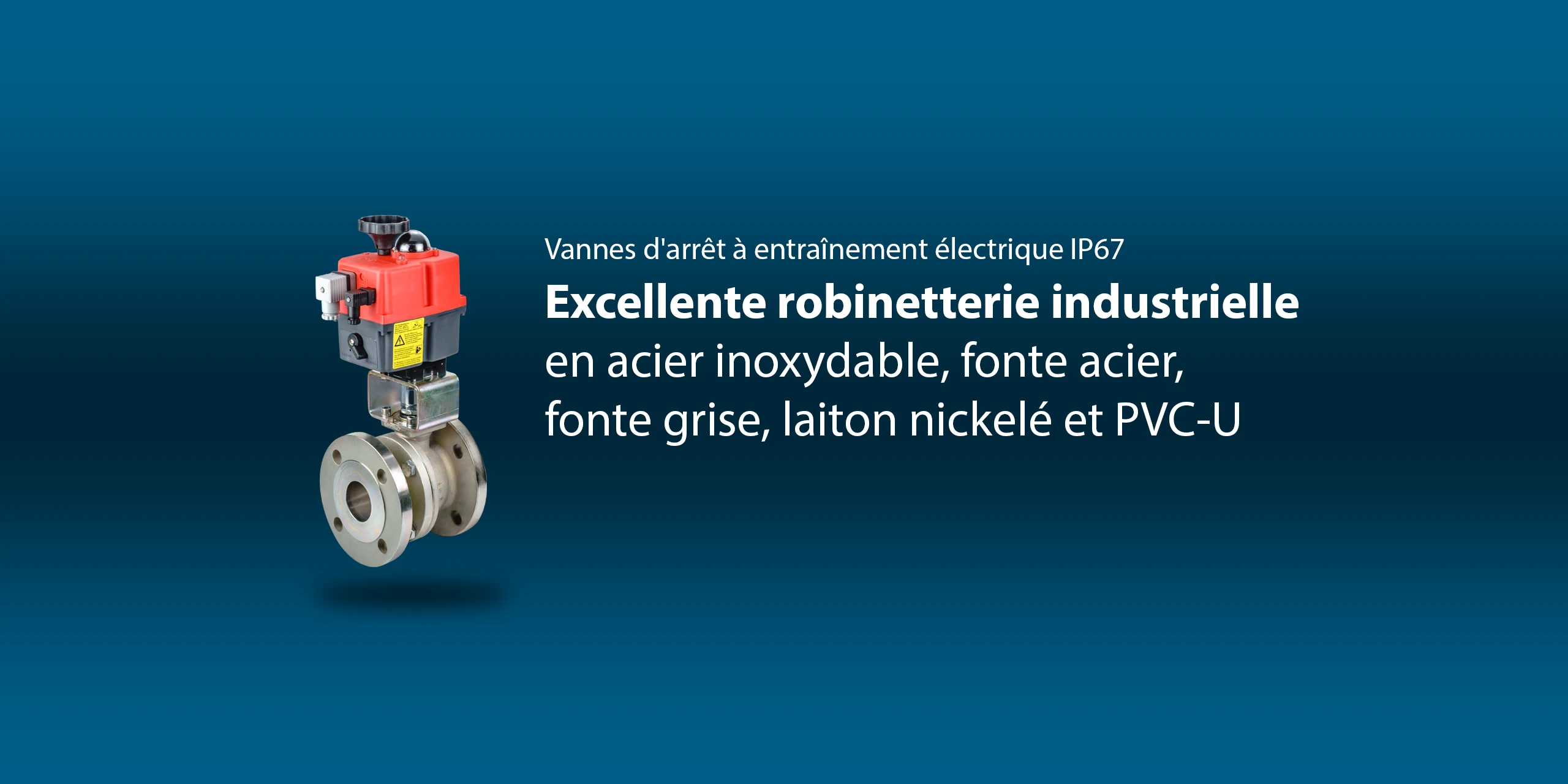 Robinet à bille à brides avec actionneur électrique en acier inoxydable – Trigress Armaturen AG