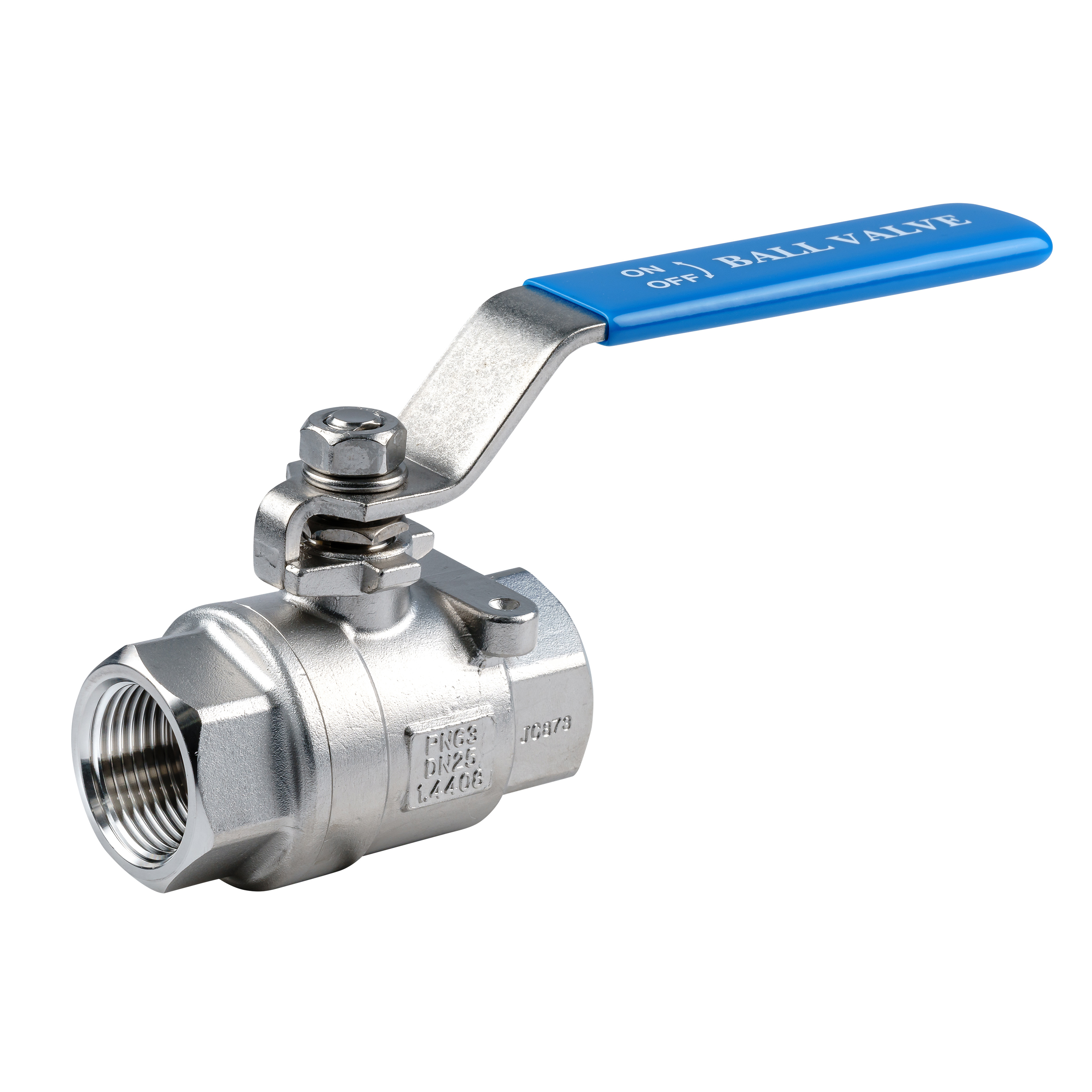 Edelstahl Kugelhahn 2/2-Wege