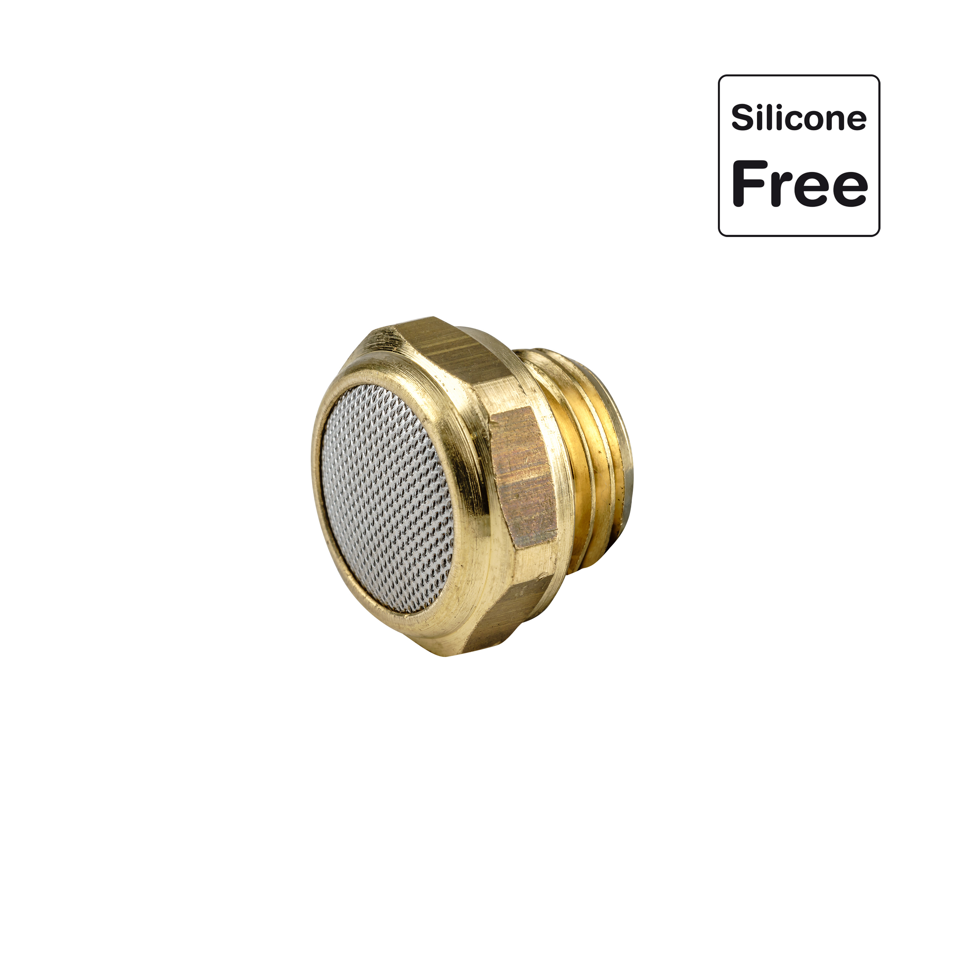 Silencieux avec paille Inox avec nipple en laiton