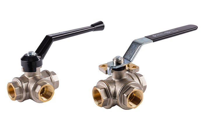 Robinet à bille à 3/2-voies