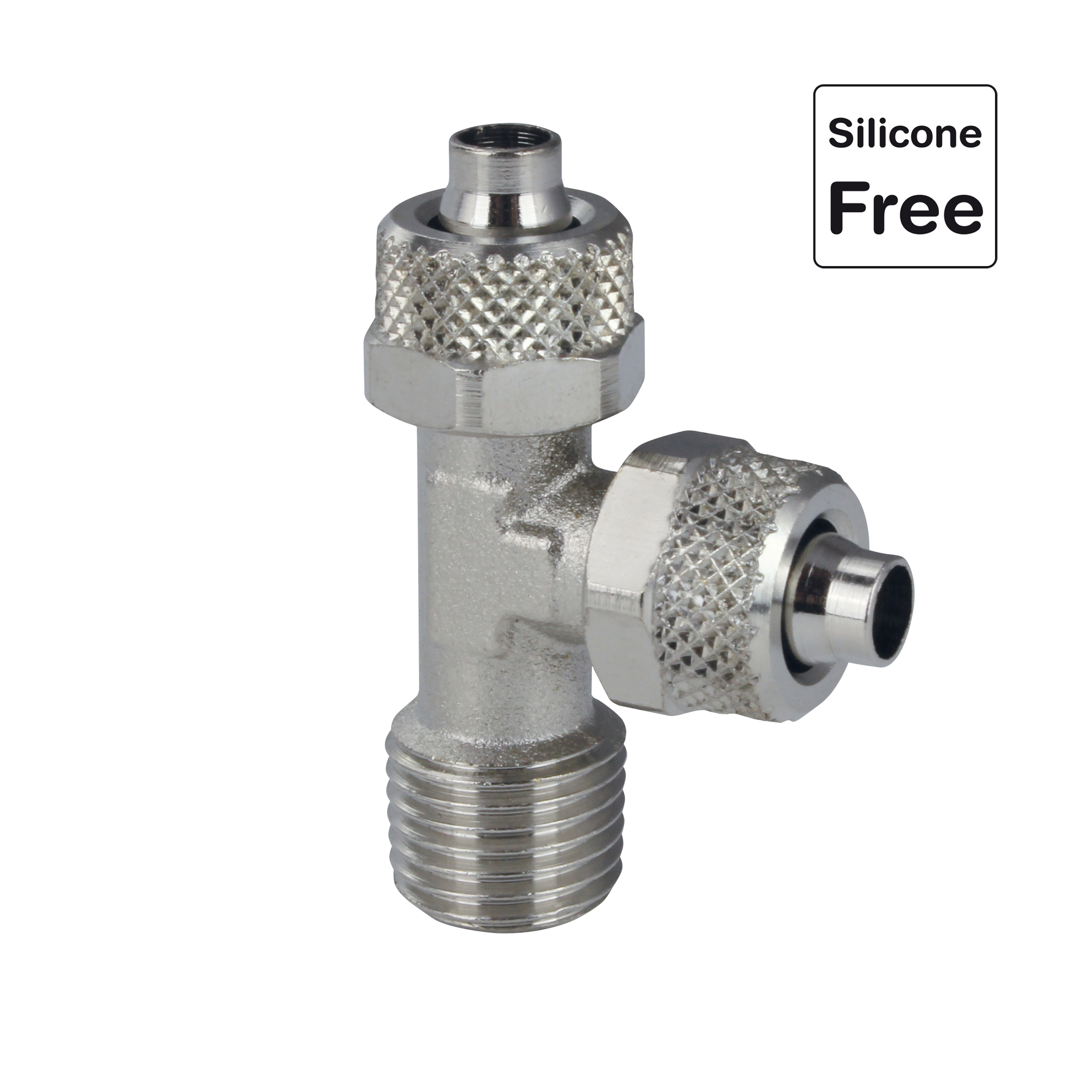 Raccord rapide enfichable, raccord de tuyau avec écrou, laiton nickelé