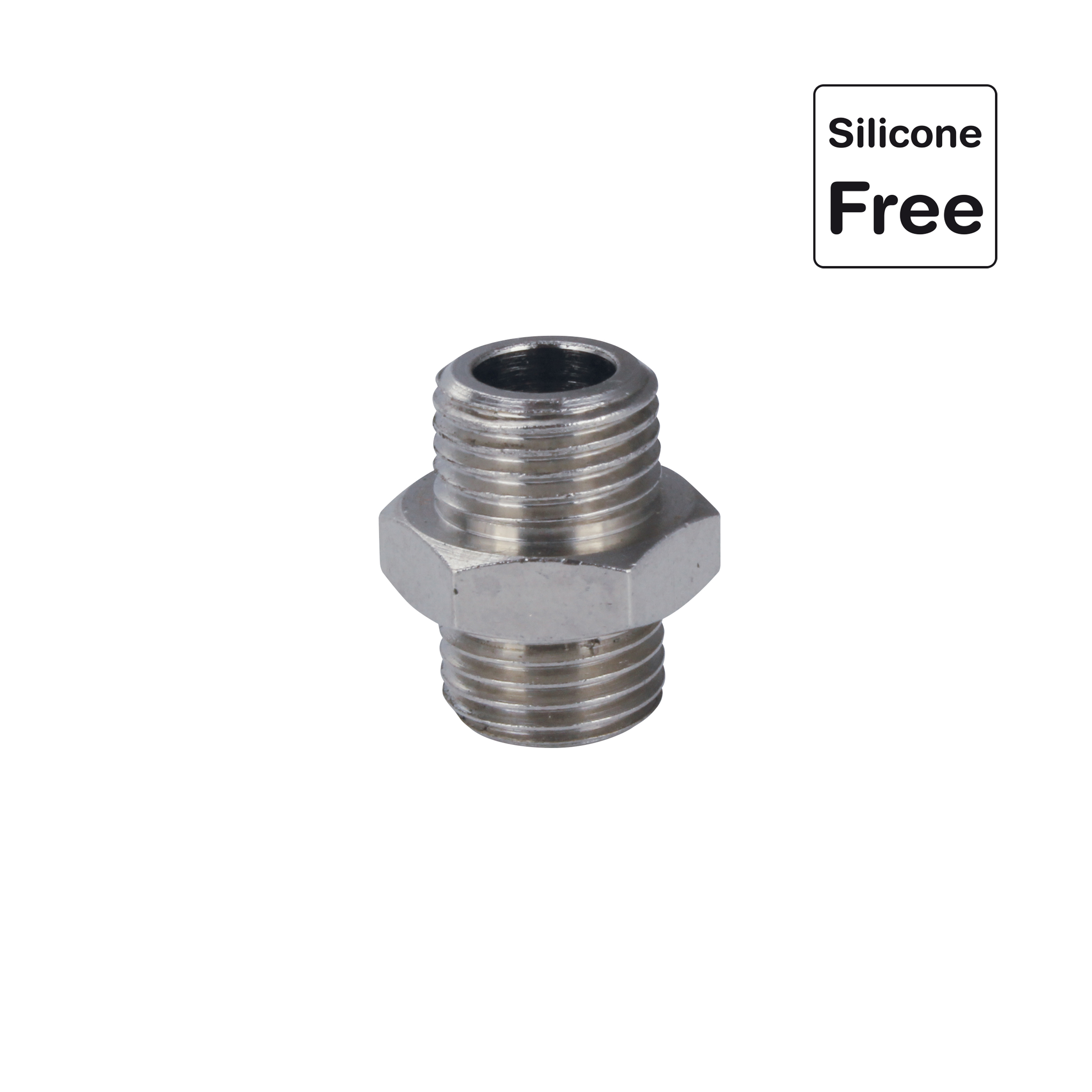 Mamelon cylindrique en laiton nickelé