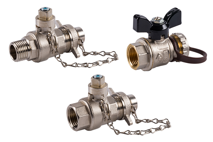 Robinet de vidange de chaudière à 2/2-voies