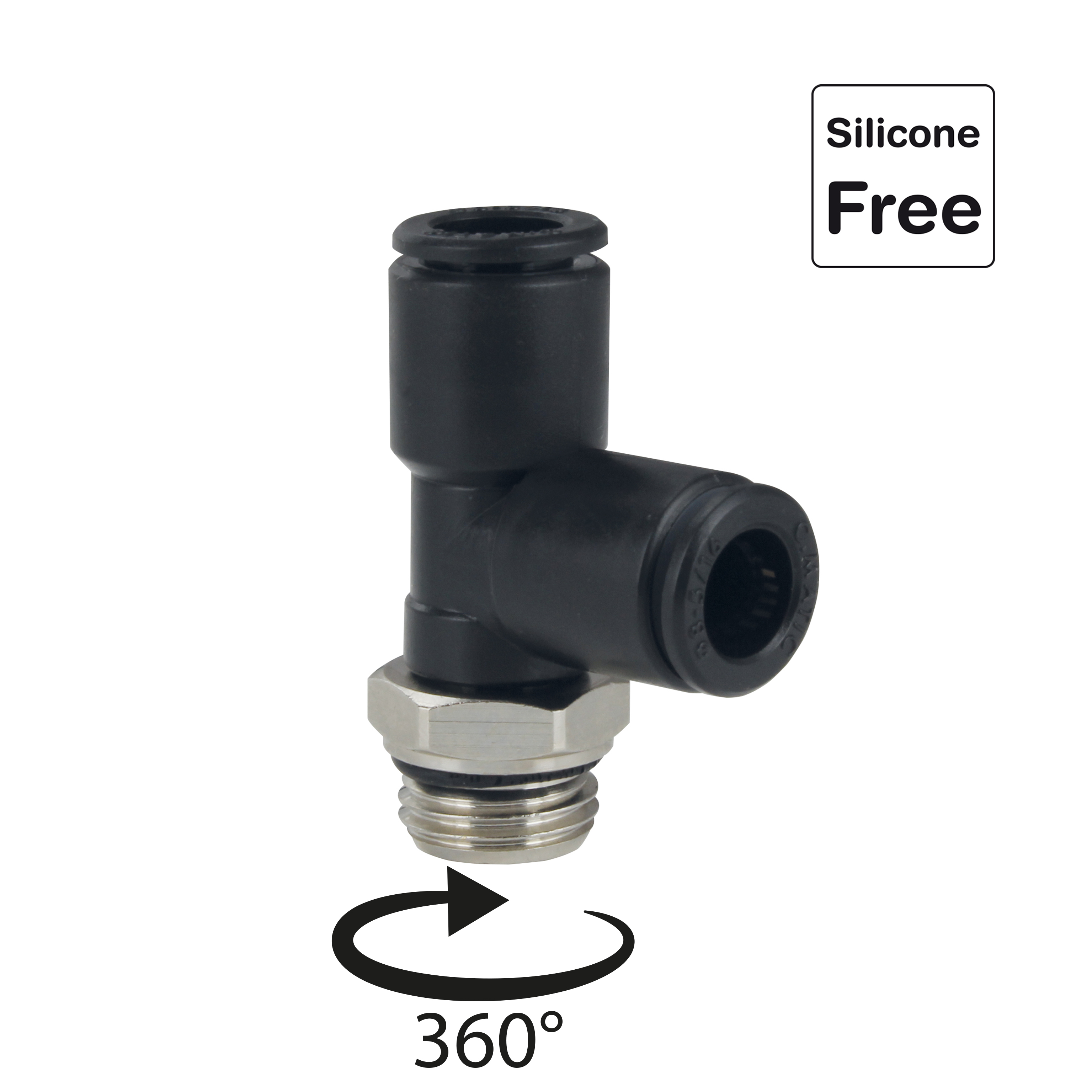 Raccord enfichable en POM plastique