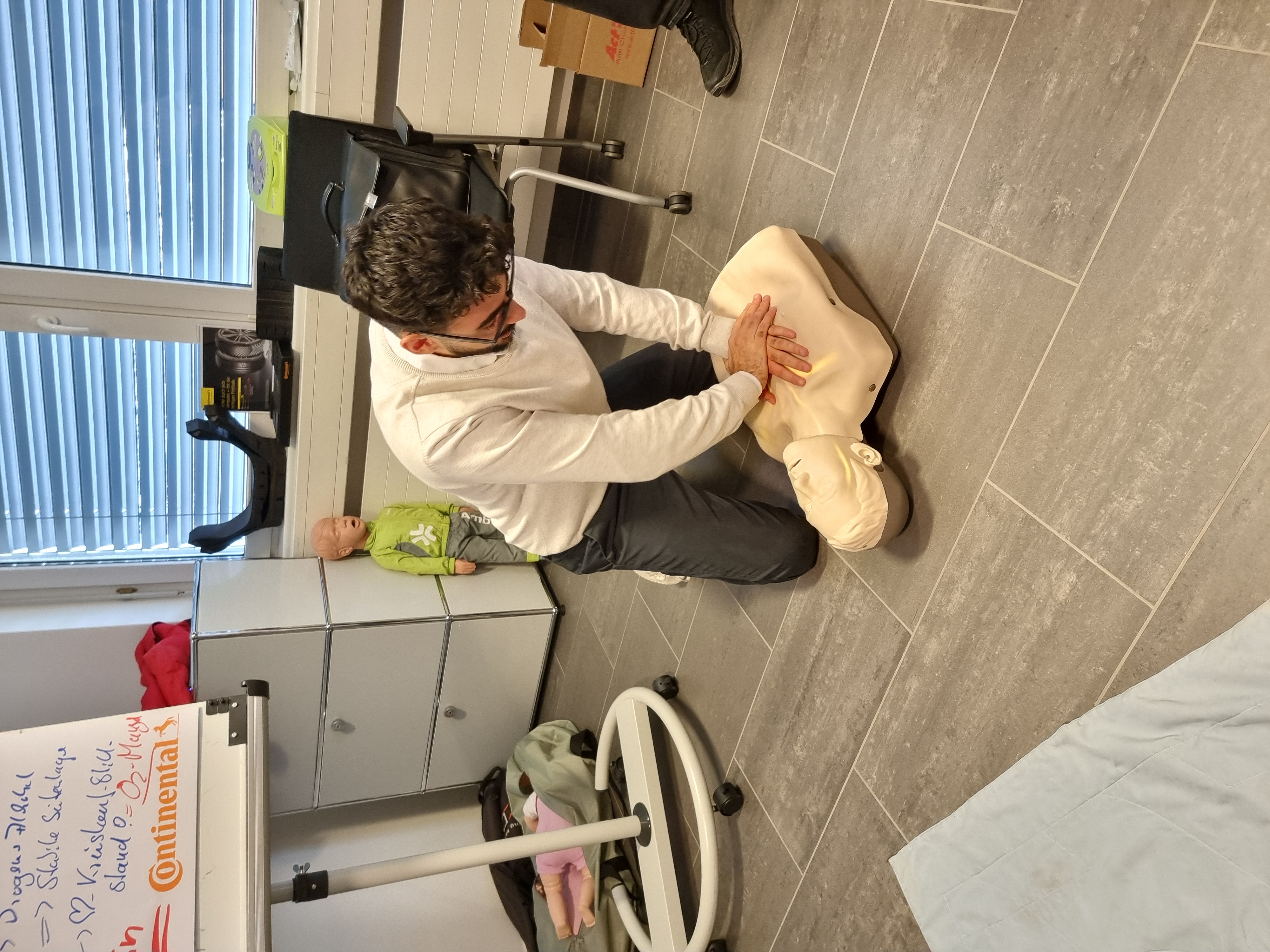 Übung für die Reanimation von Menschen