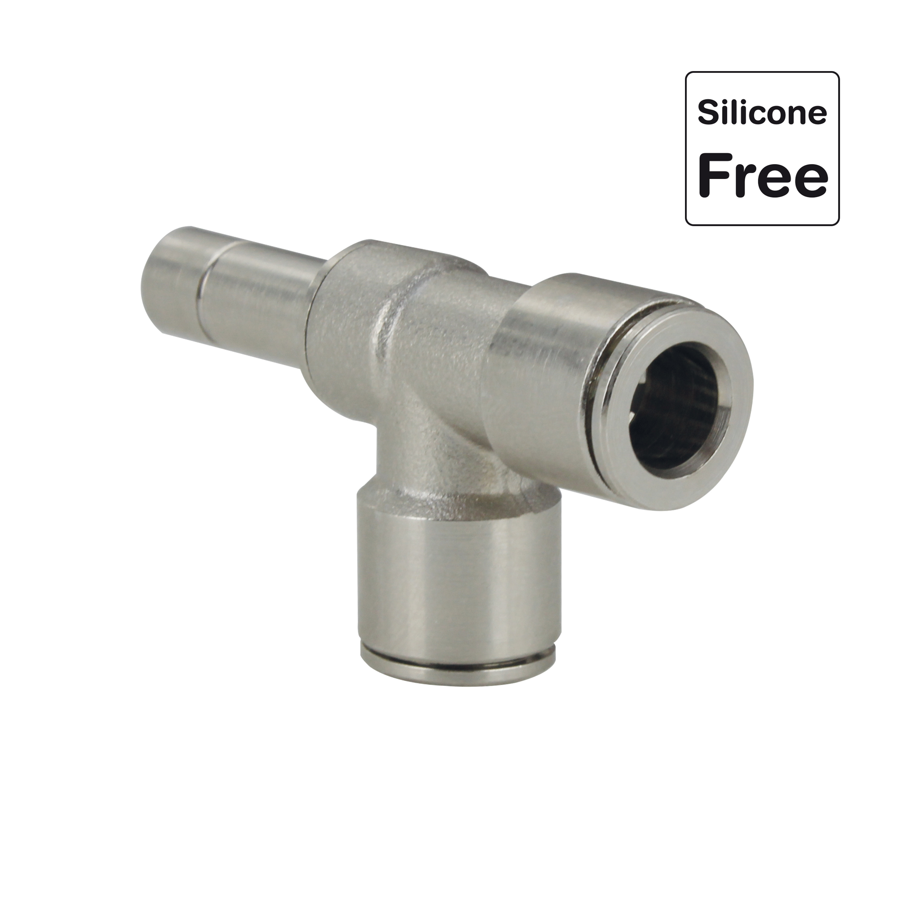 Raccord enfichable en laiton nickelé