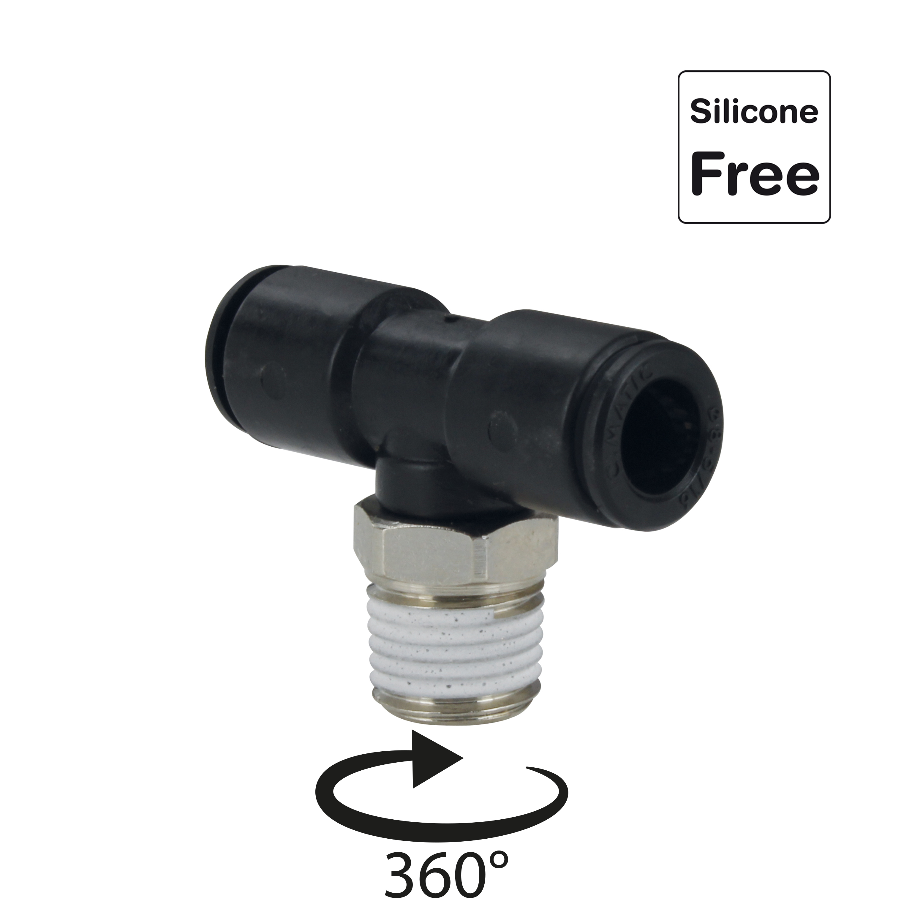 Raccord enfichable en POM plastique