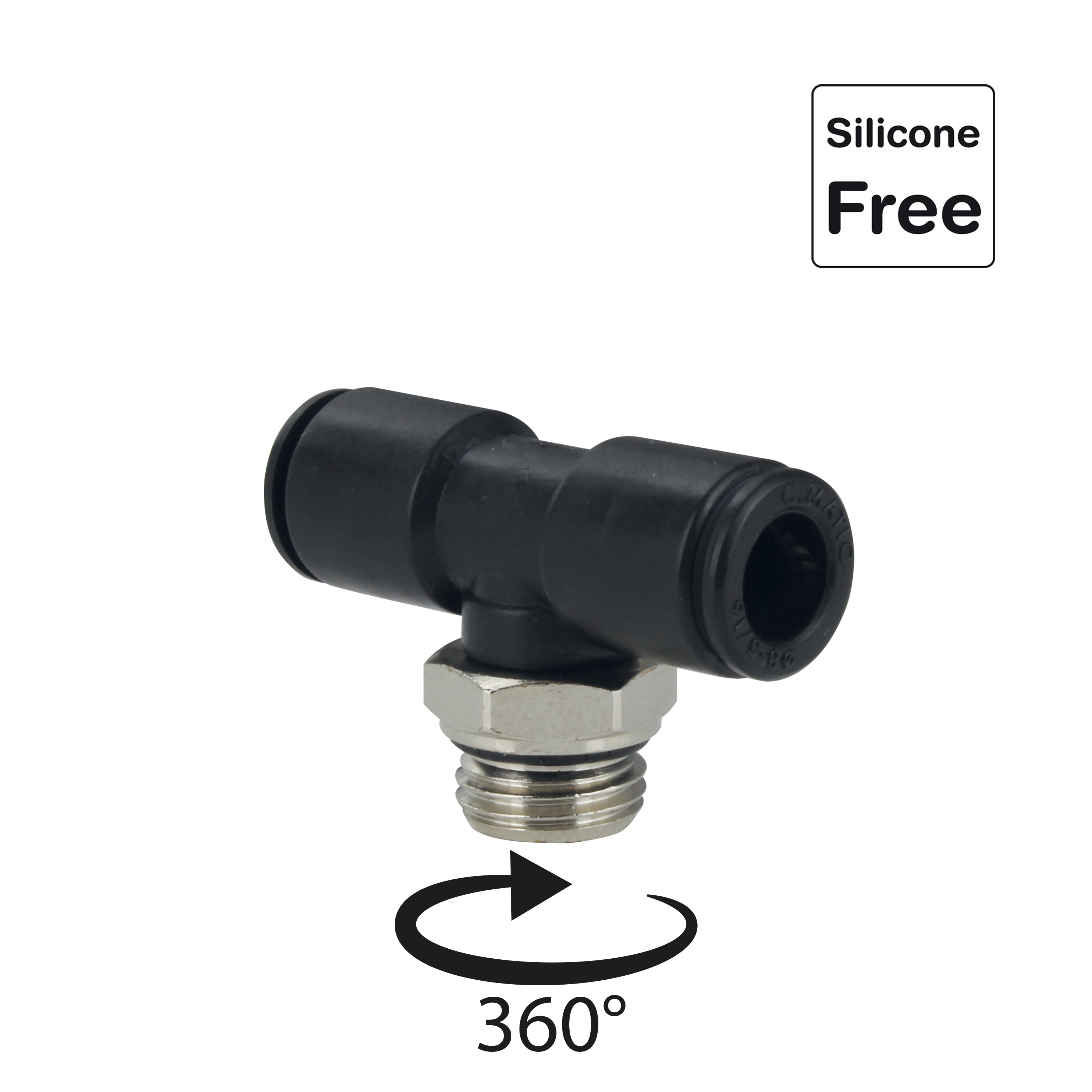 Raccord enfichable en POM plastique