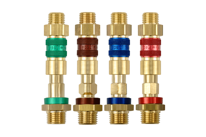 Form u. Farb-kodierte Schnellverschlusskupplung NW 5