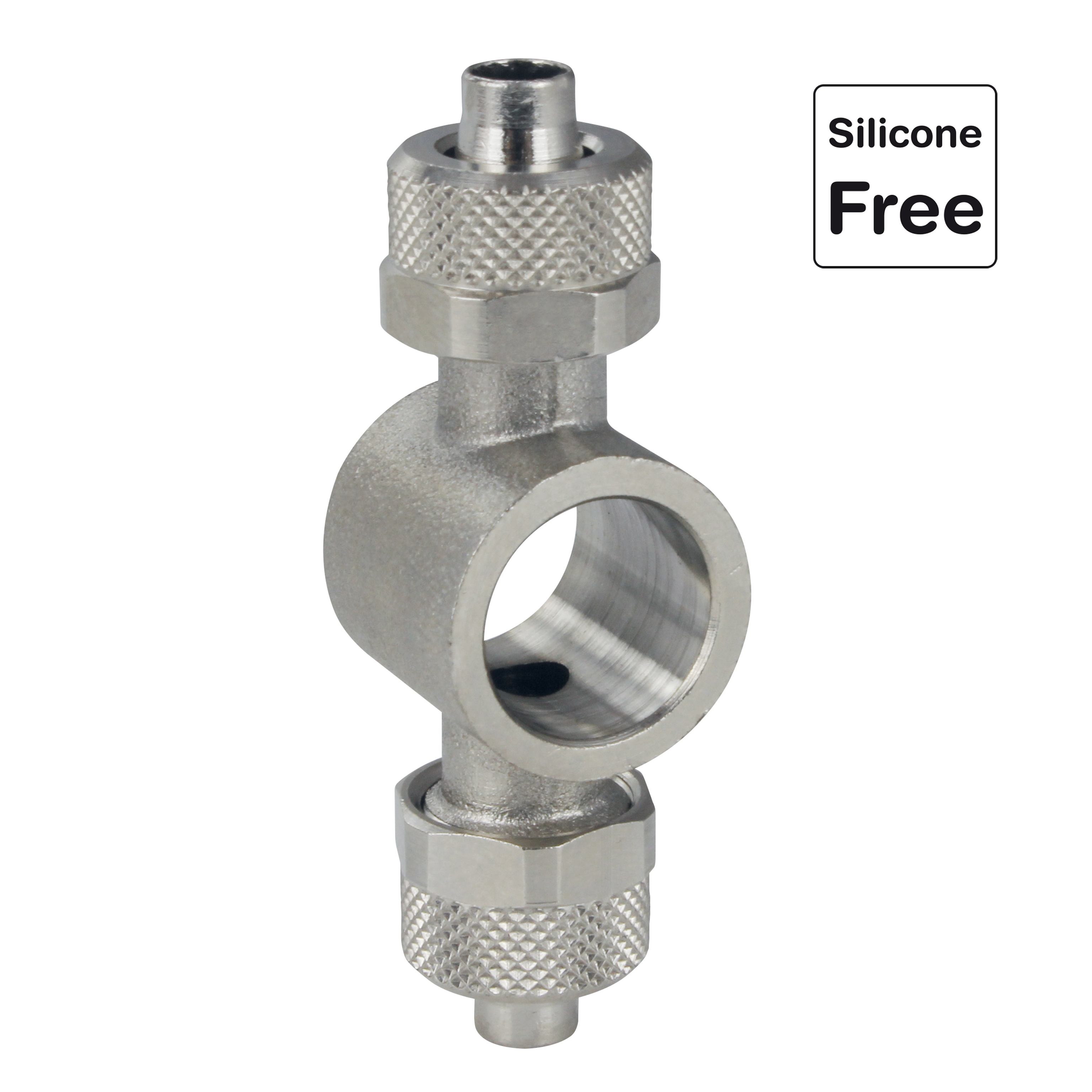 Raccord rapide enfichable, raccord de tuyau avec écrou, laiton nickelé