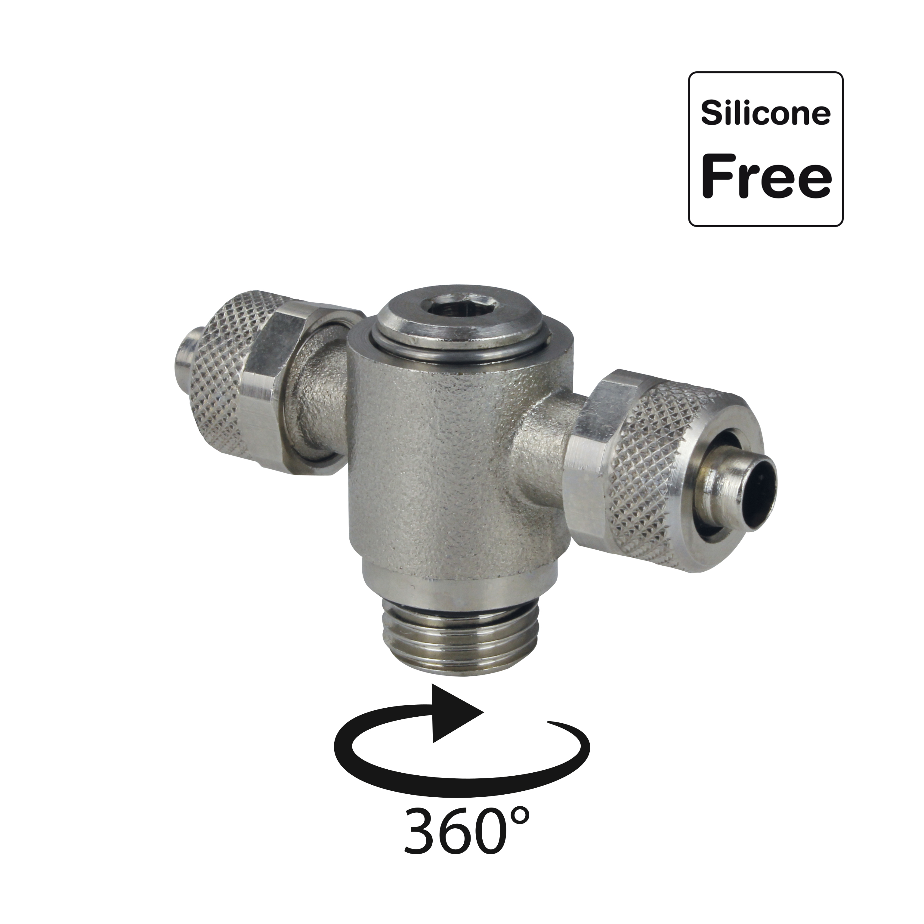 Raccord rapide enfichable, raccord de tuyau avec écrou, laiton nickelé