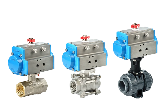 Robinet à bille pneumatique