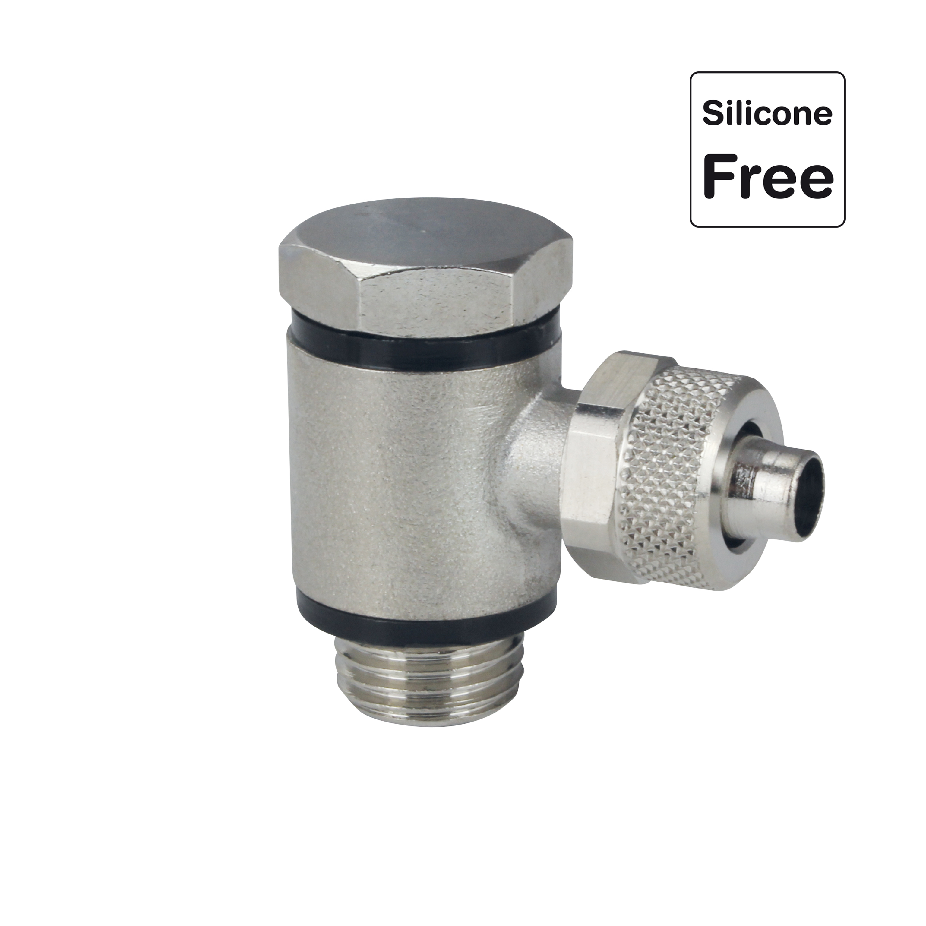 Raccord rapide enfichable, raccord de tuyau avec écrou, laiton nickelé