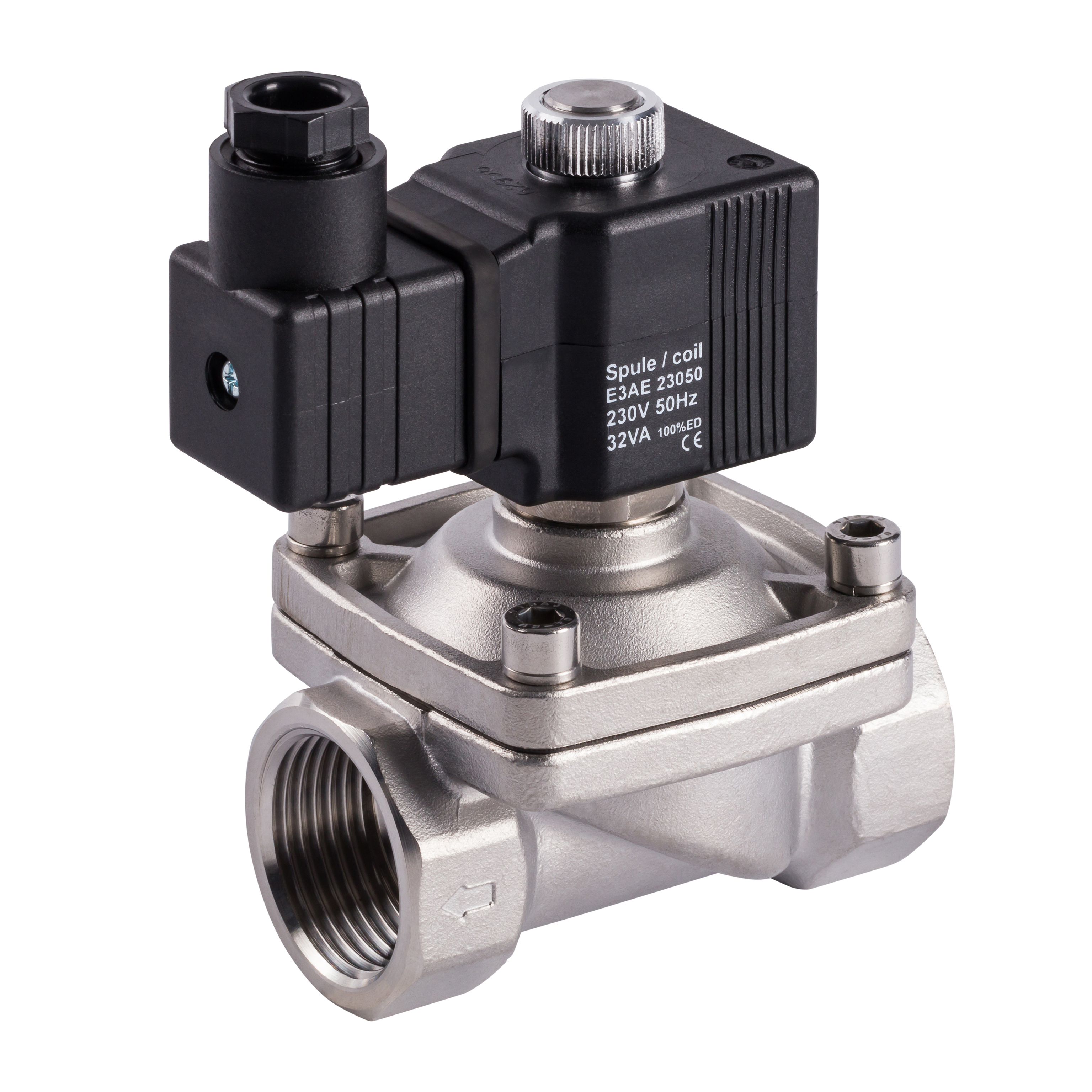 Magnetventil, G1/2" – G2", 14 – 1,5 bar, zwangsgesteuert, Edelstahl, EZ1A, Trigress Armaturen AG