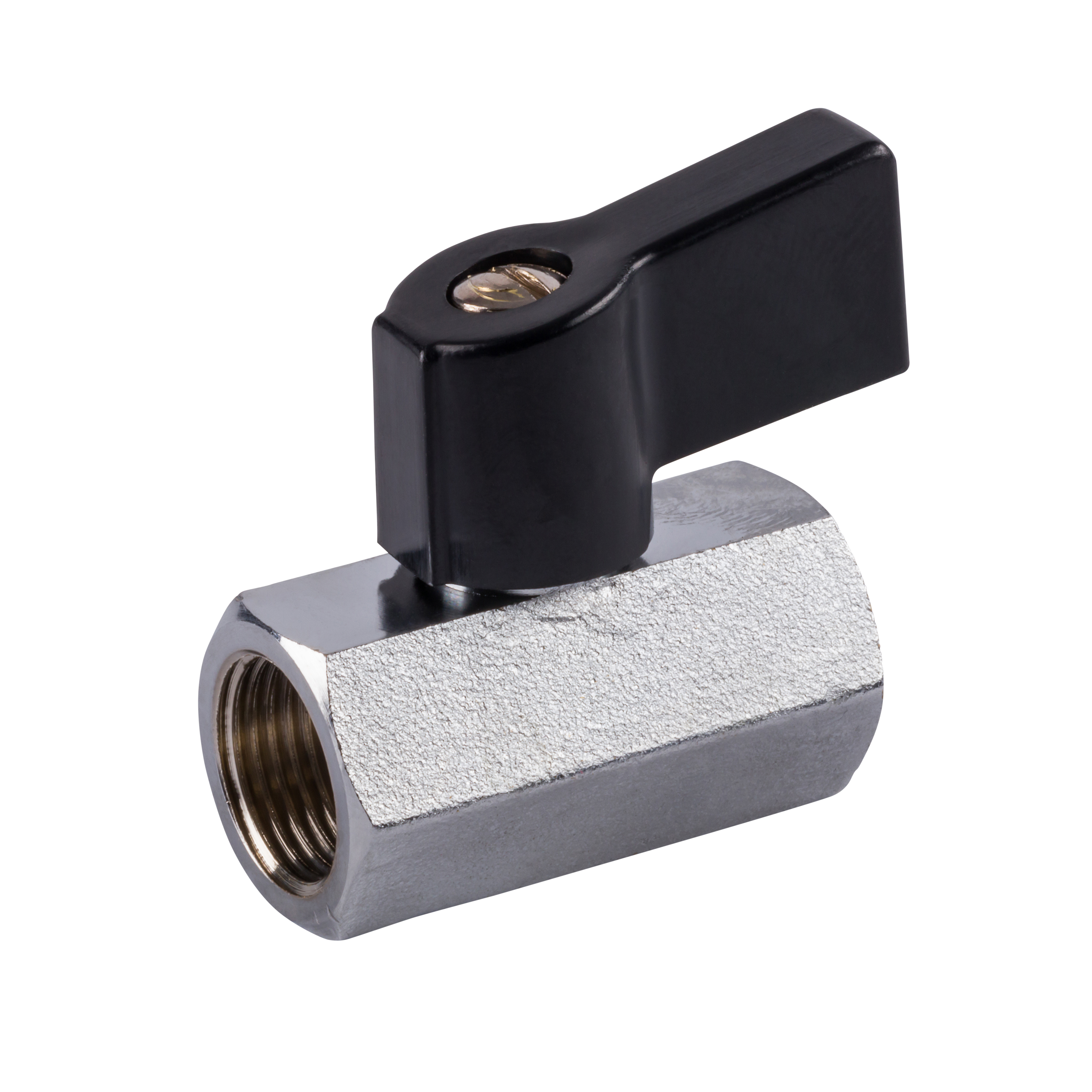 Miniatur-Kugelhahn Innengewinde für Druckluft und Industrie für höhere Temperaturen und Schalttafeleinbau