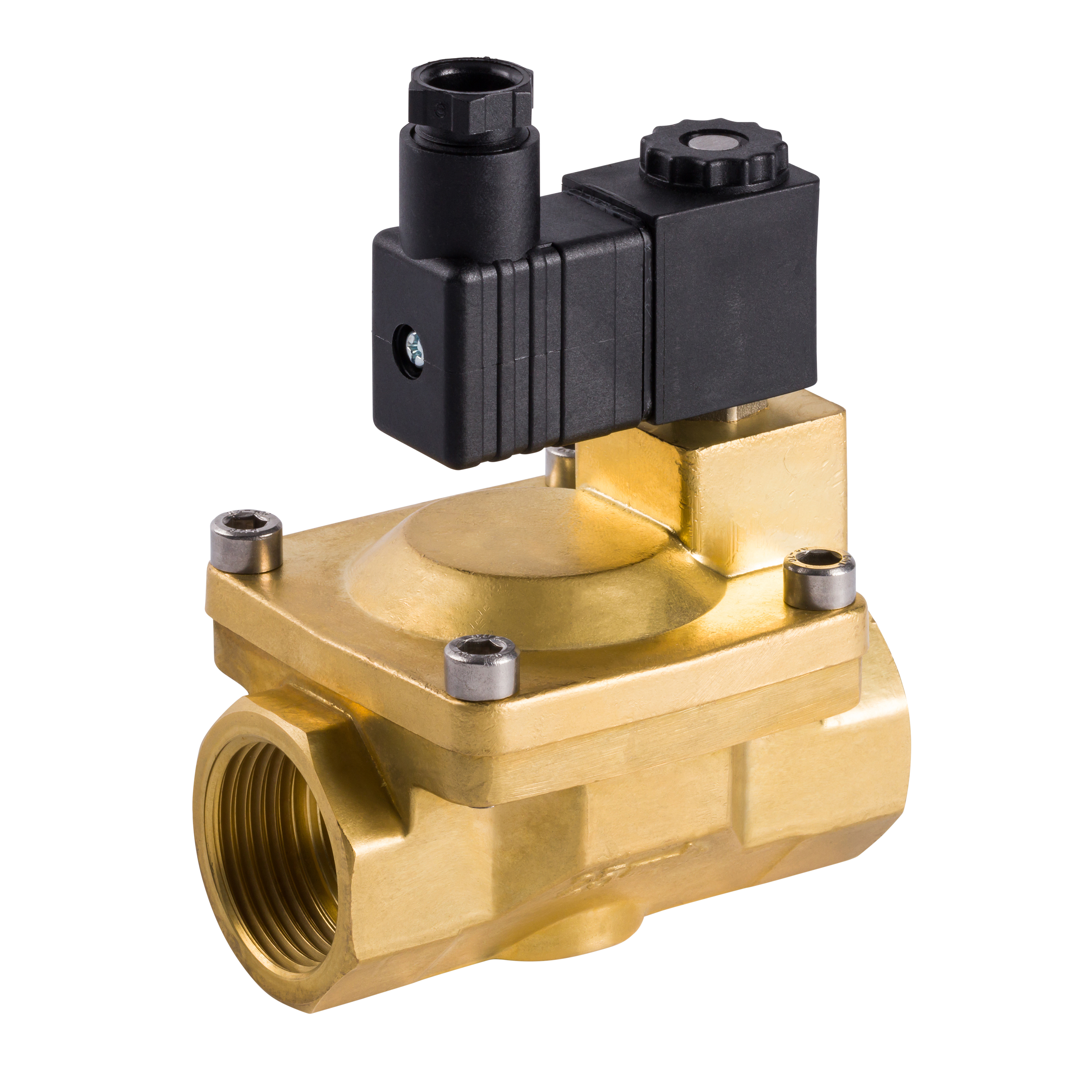 Magnetventil, G3/8" – G2", 16 – 0,5 bar, servogesteuert, Messing, MS2A, Trigress Armaturen AG