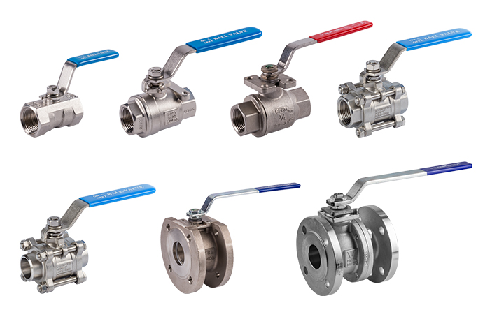 Robinet à bille à 2/2-voies
