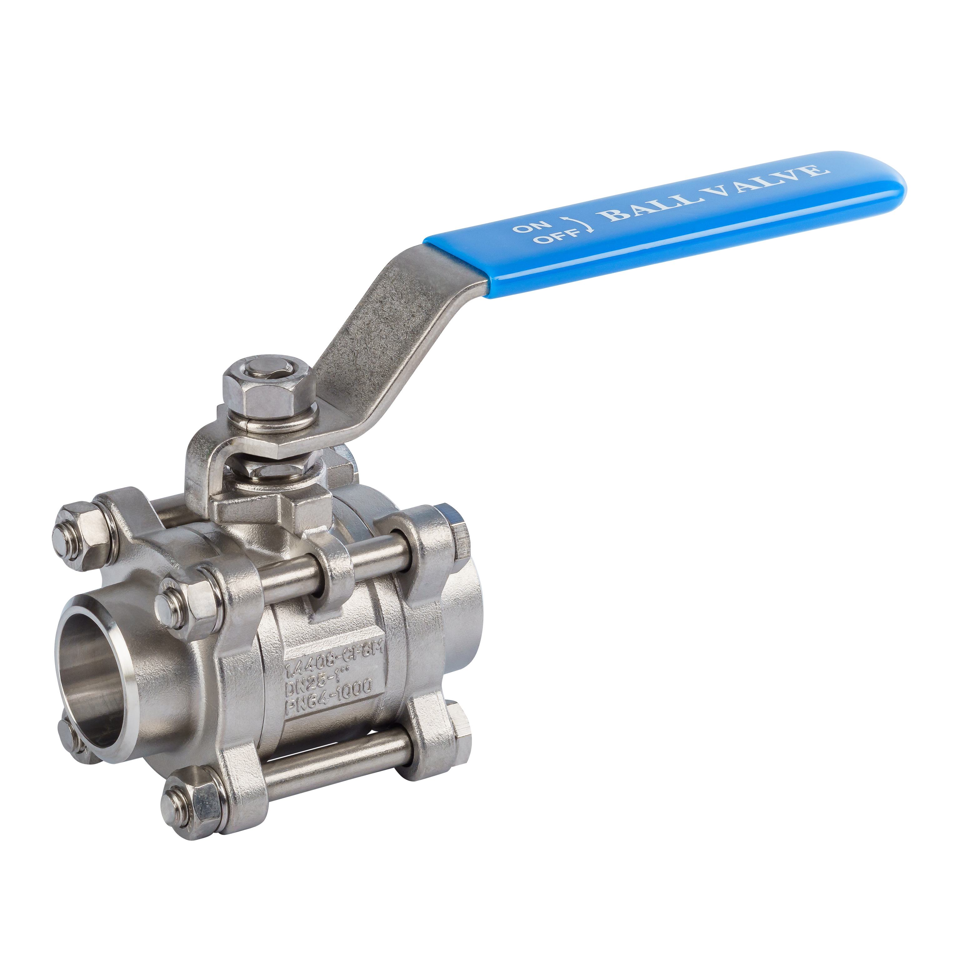 Edelstahl Kugelhahn 2/2-Wege