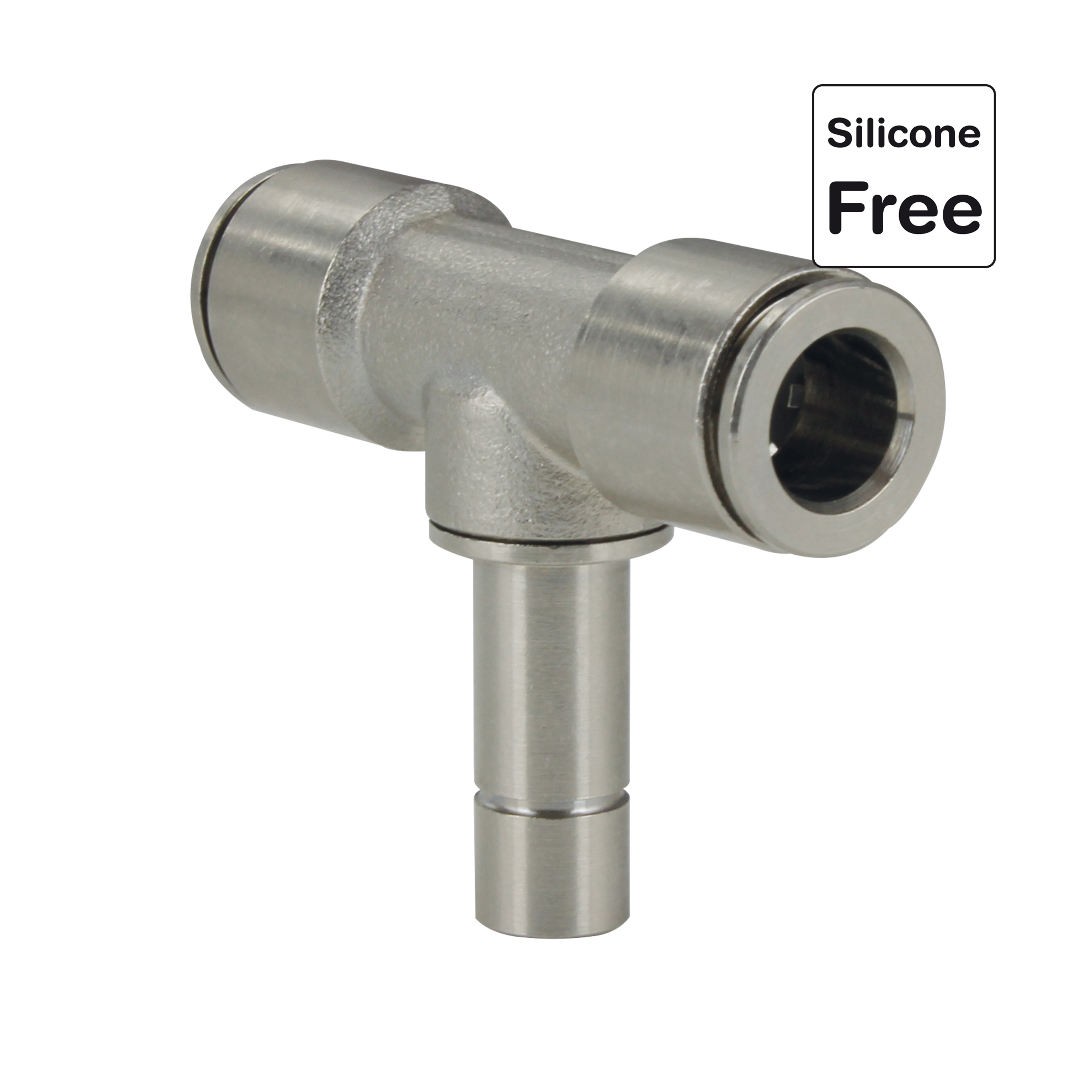 Raccord enfichable en laiton nickelé