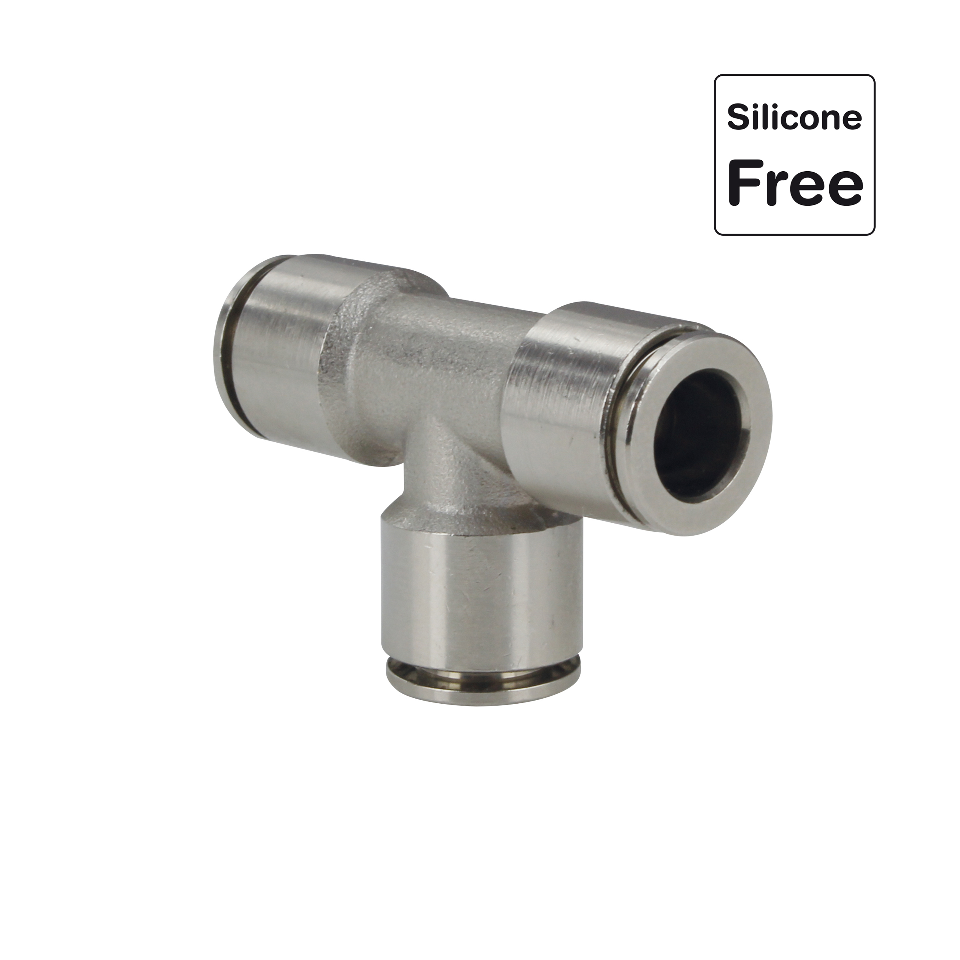 Raccord enfichable en laiton nickelé