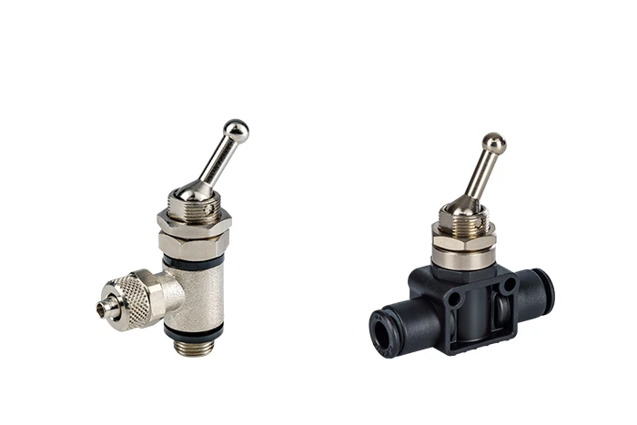 Vannes à levier basculant 2/2- ou 3/2-voies