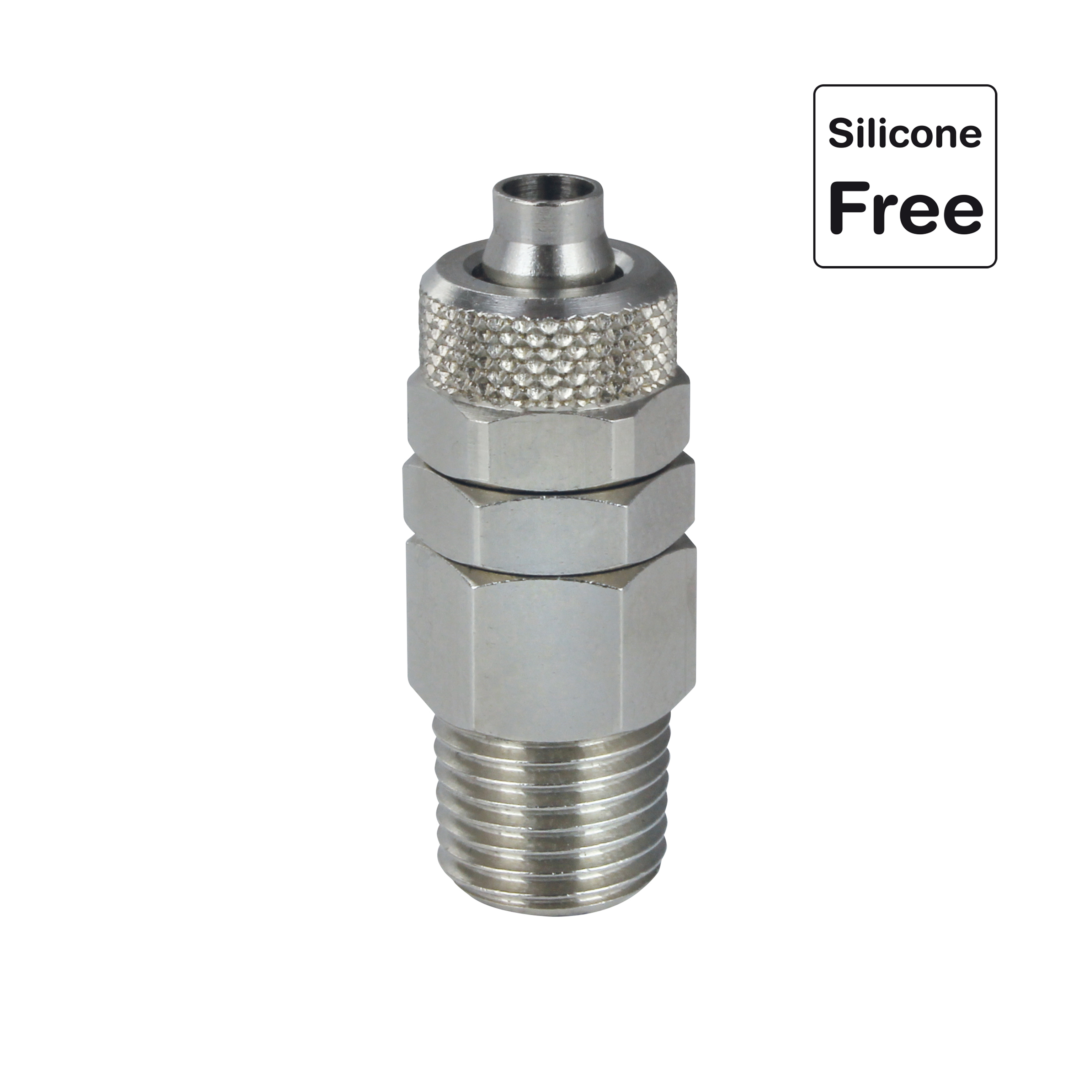 Raccord rapide enfichable, raccord de tuyau avec écrou, laiton nickelé